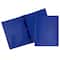 JAM Paper 9.5" x 11" Plastic 2 Pocket School POP Folders with Clasps, 6ct.